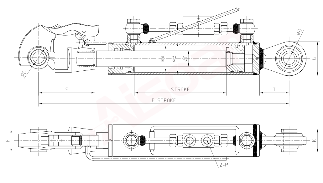 Top Link With Rapid Hook&Ball Joint