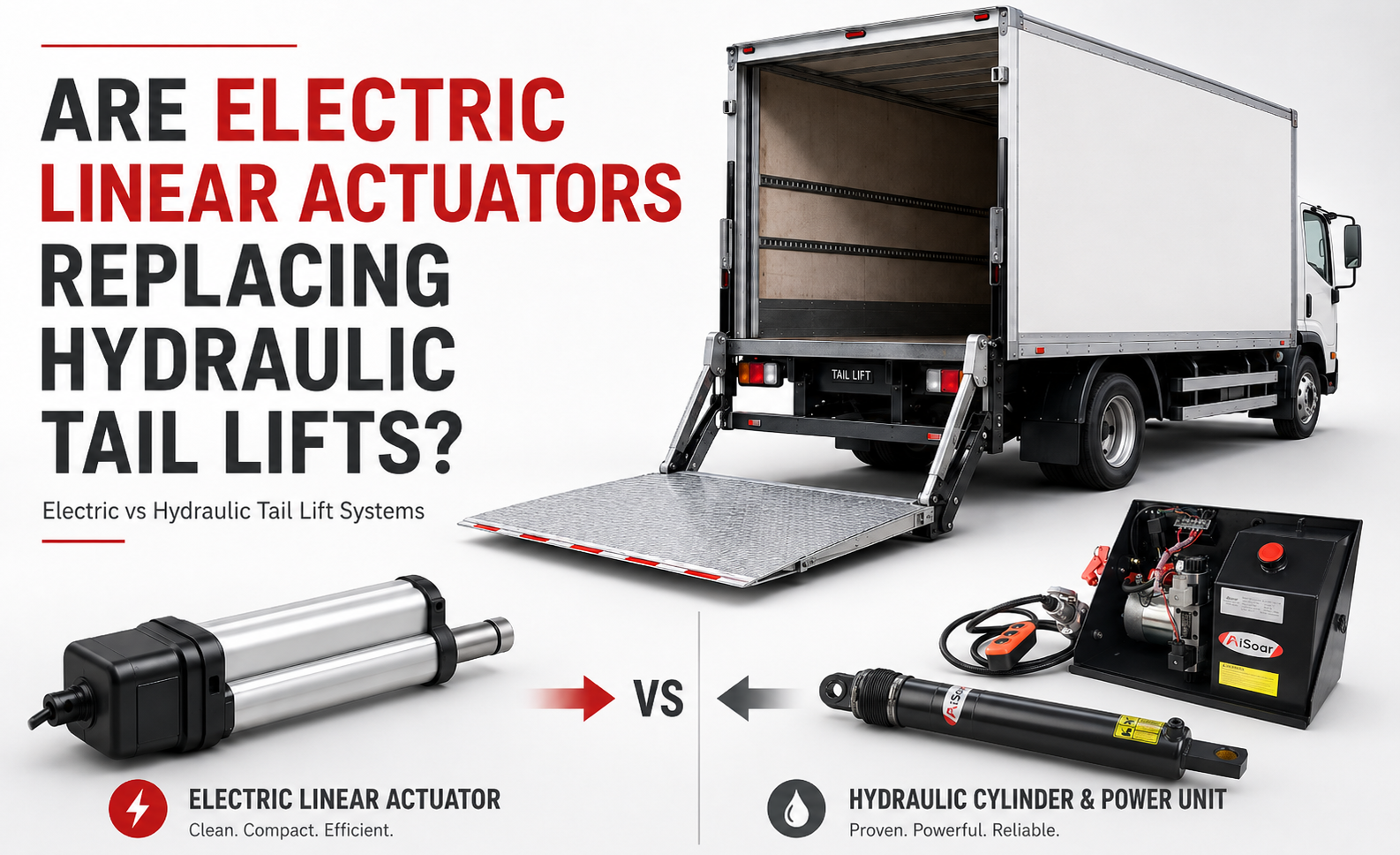 Electric vs hydraulic tail lift systems