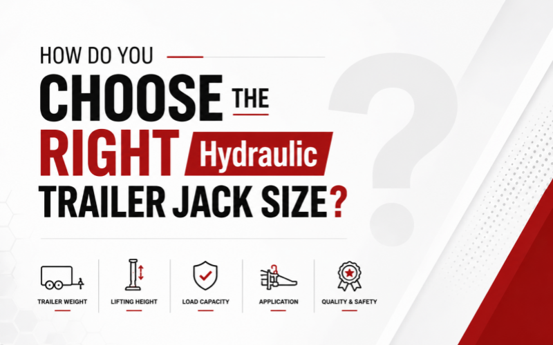 Comment choisir la bonne taille de cric de remorque hydraulique
