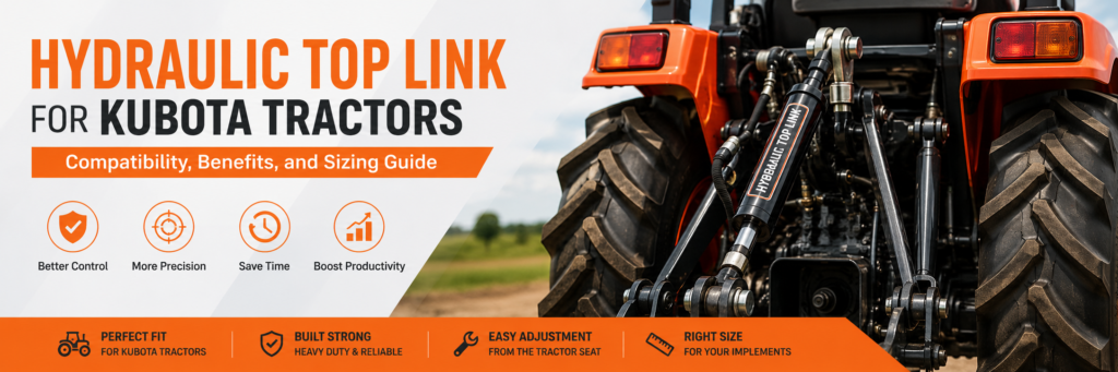 Hydraulic Top Link for Kubota Tractors