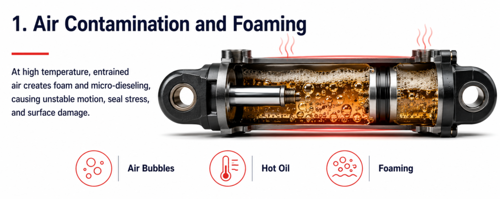 Entrained Air Causes Foaming and Unstable Movement