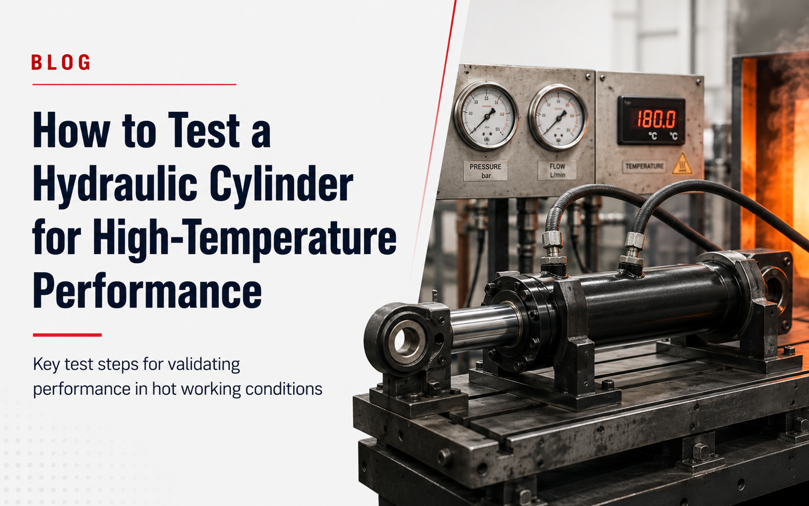 Yüksek sıcaklık performansı için bir hidrolik silindiri nasıl test ederiz?