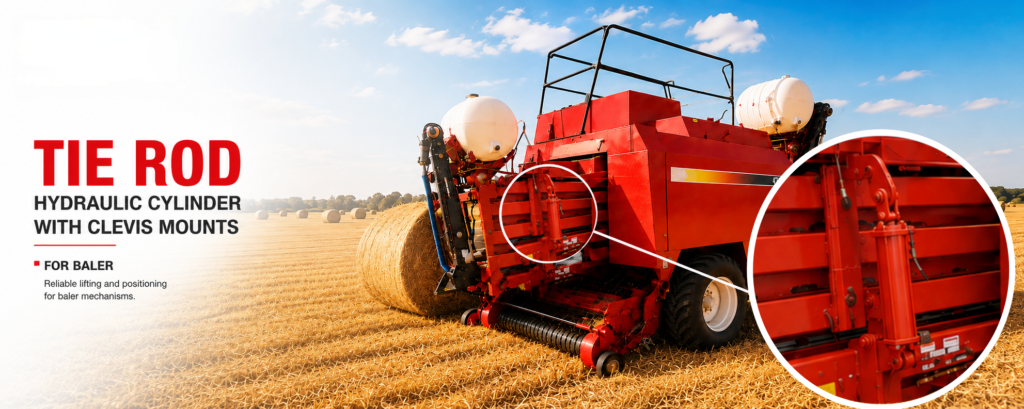Tie Rod Hydraulic Cylinder For Baler
