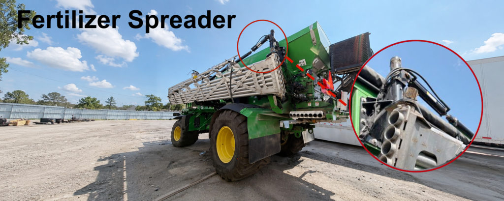 Tie Rod Hydraulic Cylinder For Fertilizer Spreader