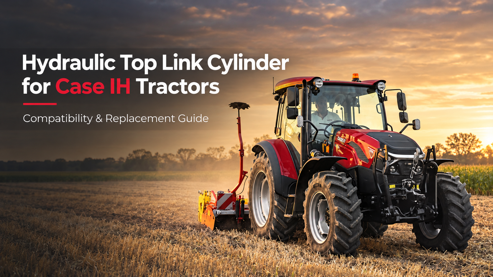 Hydraulikzylinder für den oberen Lenker von Case IH-Traktoren